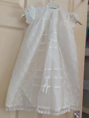 £10 • Buy Vintage Baby Christening Gown Kinswear 34  