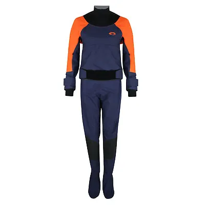 2023 Typhoon Ladies Hendra Hinge Drysuit & Undersuit - Navy/Orange 100185 • £649.95