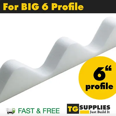 Roofing Eaves Fillers For 6  Corrugated PVC Roofing Sheets For Big 6 Profile • £16.99