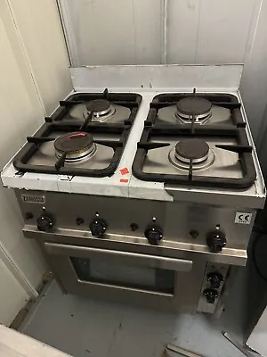 Zanussi Commercial Cooker 4ring Gas Hob Electric Oven • £650