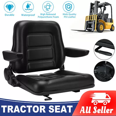 Tractor Seat Forklift Excavator Universal Suspension Backrest Truck Chair OZ • $128.95