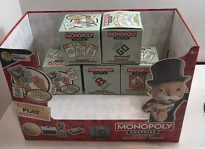 Monopoly Surprise Exclusive Series 1 Collectible Tokens  Lot Of 5 + Display • $20