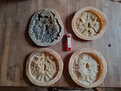 4 Green Man Latex Mould To Create Hanging Plaques • £20