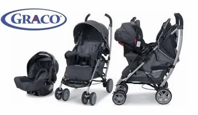 £100 • Buy Graco Mosaic Travel System (Orbit) With Baby Car Seat And Foot Muff