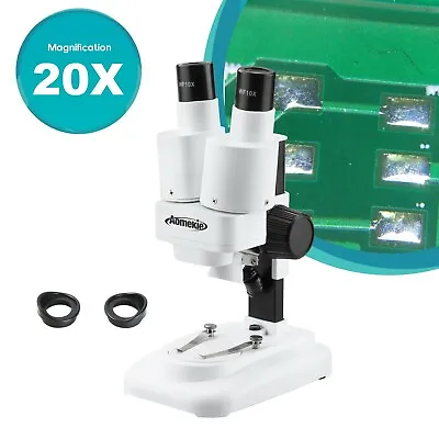 20X Binocular Stereo Microscope With Top LED For PCB Solder Bugs Cloth Watching  • $32.39