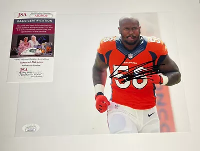 Von Miller Authentic Autographed Denver Broncos 8x10 Photo JSA Authentication • $129.97