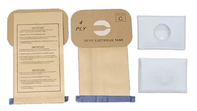 24 Electrolux Aerus Style C Bags & 2 After Filters To Fit  Canister Vacuum 4 Ply • $20.49