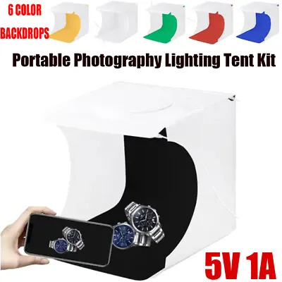 Mini Photo Studio Portable Lightbox 22Cm Product Photography Shooting Light Kit • $23.99