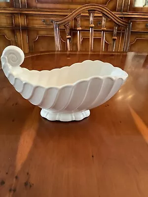 Vintage Price Kensington Ware White Clam Shell Art Deco Mantle Dish Vase Planter • £25