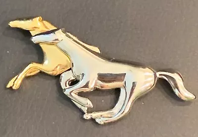 Vintage LC Signed Mustang Horse Racing Brooch • $14.50