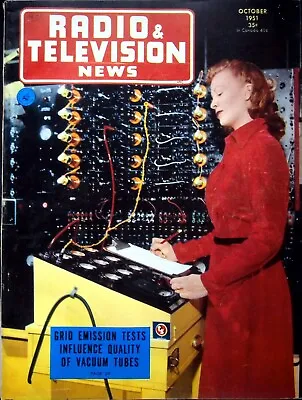 $8.96 • Buy Grid Emission Tests Influence Quality Of Vacuum Tubes  - Radio Magazine Oct 1951
