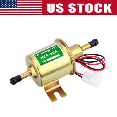 $10.98 • Buy Universal 12V Electric Inline Fuel Pump For Lawn Mowers Small Engine Gas Diesel
