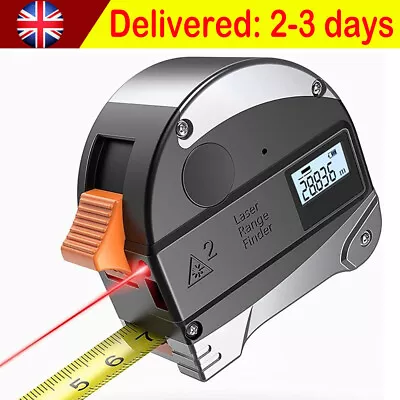 40M Digital Laser Tape Measure Point Distance Range Finder Tool Measuring 5MTape • £19.89