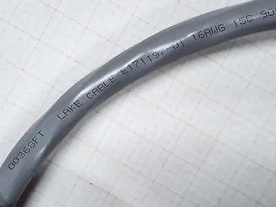 Lake 16/15C Control Cable For SkyJack Lifts #102887 CMG/AWM 90C/600V UV Gray/5ft • $49.99