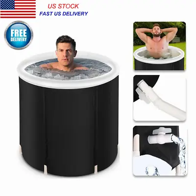 ✅Portable Folding Bathtub For Adults Collapsible Ice Bath Tub For Athletes • $48.09