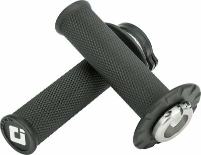 ODI V2 Lock-On *NO WAFFLE* Grips (2&4-Stroke) -BLACK- MX Motocross - Made In USA • $26.95