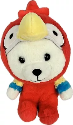 Kellytoy Polar Bear In Red Parrot Costume 10  Plush Stuffed Animal Toy • $12