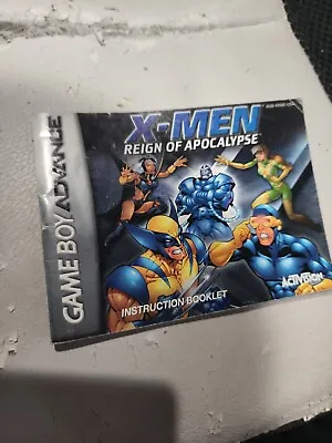 X-Men Reign Of Apocalypse - Authentic - Nintendo Game Boy Advance - Manual Only! • $12.99