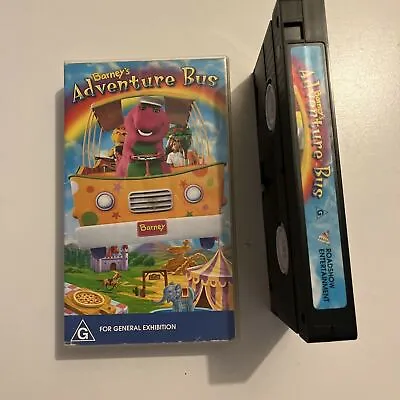 Barney’s Adventure Bus - Featuring 17 Favourite Barney Songs (VHS 1998) PAL • $15