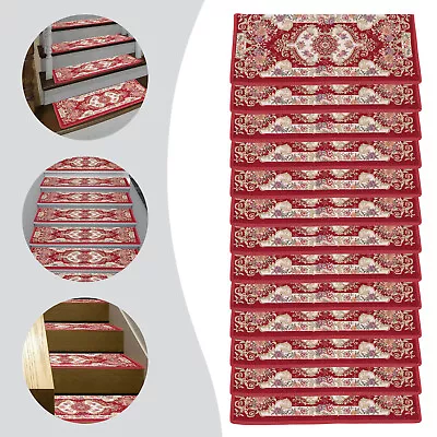 $95 • Buy 13pcs Mats Non-slip Washable Stair Treads Carpet Stair Protection For Indoor Use