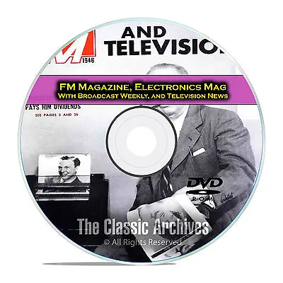 Broadcast Weekly Electronics Magazine 504 Old Time Radio Magazines PDF DVD E57 • £7.12