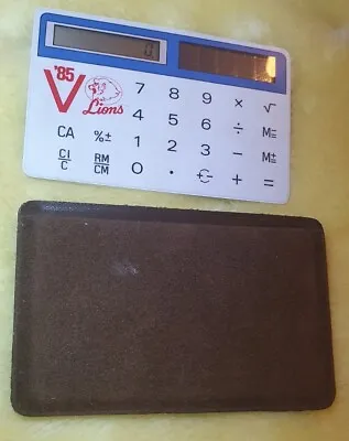 £29 • Buy Vintage Canon Japan Lions 1985 Pocket Solar Calculator Credit Card Size Working