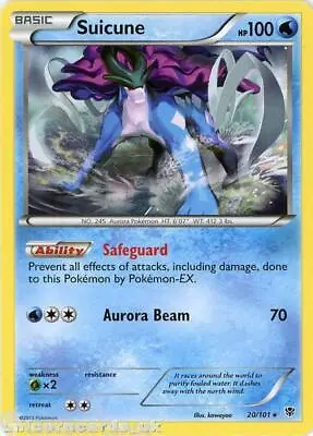 Suicune 20/101 BD2 Rare Mint Pokemon Card • £2.09