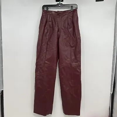 NWT Vtg Marco Morani Leather Lined  Moto Pants Women's Size 5/6  Motorcycle • $68