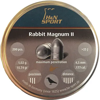 H & N - Rabbit Magnum II .177 Sample Packs Available Airgun Pellets • £13.99