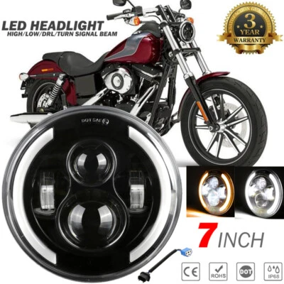$36.99 • Buy 7''inch LED Headlight DOT For Yamaha V-Star XVS 650 950 1100 Classic Stryker