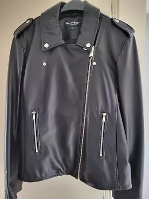 Ladies Genuine Leather Jacket - Miss Selfridge Black Size 10 • £55