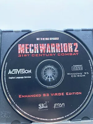 MechWarrior 2 - Enchanced S3 Virge Edition Video Game PC CD ROM 1995 Disc Only • $35