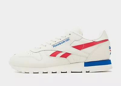 Reebok Classic Leather Vector 93 ® ( Men All Sizes: 7 - 11 ) Chalk White / Red • £59.99