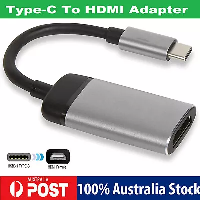 USB Type C To HDMI HDTV TV Cable Adapter Converter Laptop Macbook Android Phone • $15.99