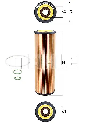 Fits KNECHT OX 562D Oil Filter OE REPLACEMENT TOP QUALITY • $68.91