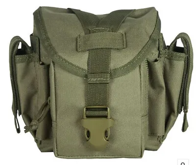 Military Tactical Tool & Accessory MOLLE Adv Dump Pouch Canteen Cover OD GREEN • $29.95