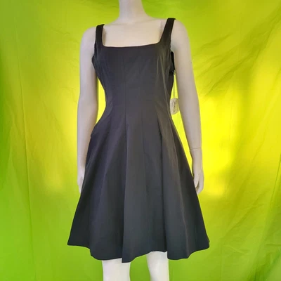 $169 • Buy STAUD - Black Mini Wells Dress In Poplin - Size 10