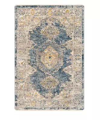 Mohawk Sienna 2 X 3 Blue Indoor Medallion Area Rug • $35.99