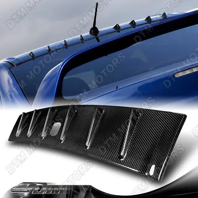 For Evolution EVO 10 Carbon Fiber Vortex Generator Roof Spoiler W/Antenna 5x6cm • $134.99