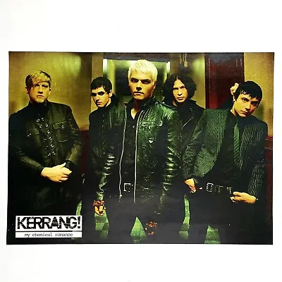 MY CHEMICAL ROMANCE- Kerrang! Magazine Poster (A4) Gerard Way Frank Iero • £5.99