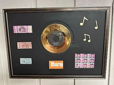 Elvis Presley Framed Autograph PSA/DNA W/ 3 Concert Tickets And 24K Gold Record • $11500