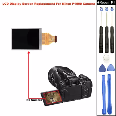 LCD Screen Display Digitizer Assembly For Nikon Coolpix P1000 4K Camera Replace • $67.05