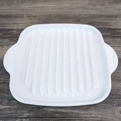 Corning Ware Microwave Grill Rack Plate MR-3 Rack 26cm X 23cm White  • $15.95