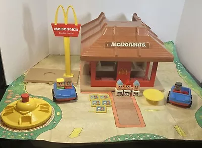 Vintage 1974 McDonalds Playskool Familiar Places Play Set Restaurant & Figures • $64.95