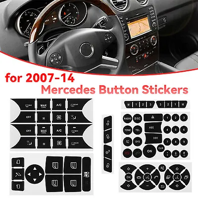 For Mercedes Benz Car A/C Door Radio Button Window Steering Repair Sticker Set • $9.50