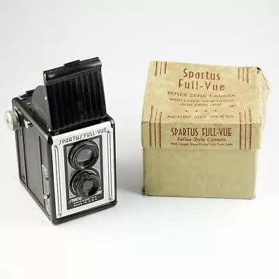 Spartus Full-Vue Reflex Box Camera + Original Box Parts/Repair/Display • $12.99