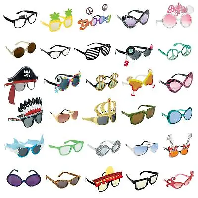 Funny Glasses Party Shades Novelty Fancy Dress Costume Accessory Birthday • £6.63