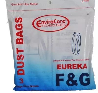 Eureka Style F & G Vacuum Bags 3 Per Pack • $7.47