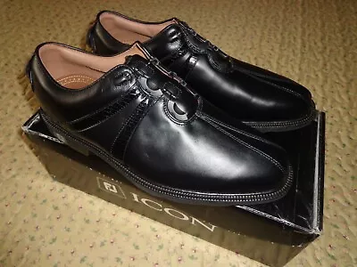NEW 9.5W Footjoy FJ ICON Mens Golf Shoes 52470 BLACK Leather BOA 9.5 US Wide  • $169.99