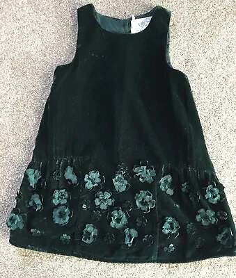 Next Velvet Pinafore Dress Age 18-24 Months • £4.99